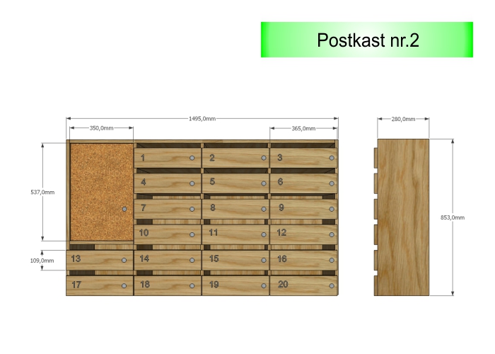 Postkast nr. 2